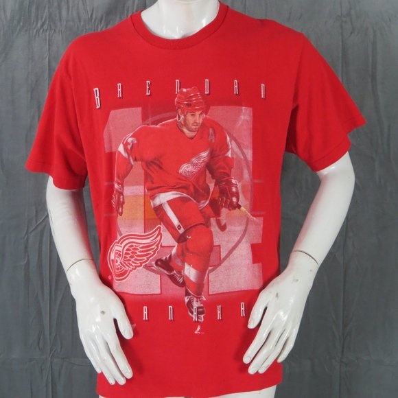 Detroit Red Wings Shirt (VTG) - Brendan Shanahan by Pro Player - Men's Large - Picture 1 of 8